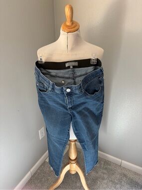 Wit & Wisdom Dark Blue Ankle Crop Jeans